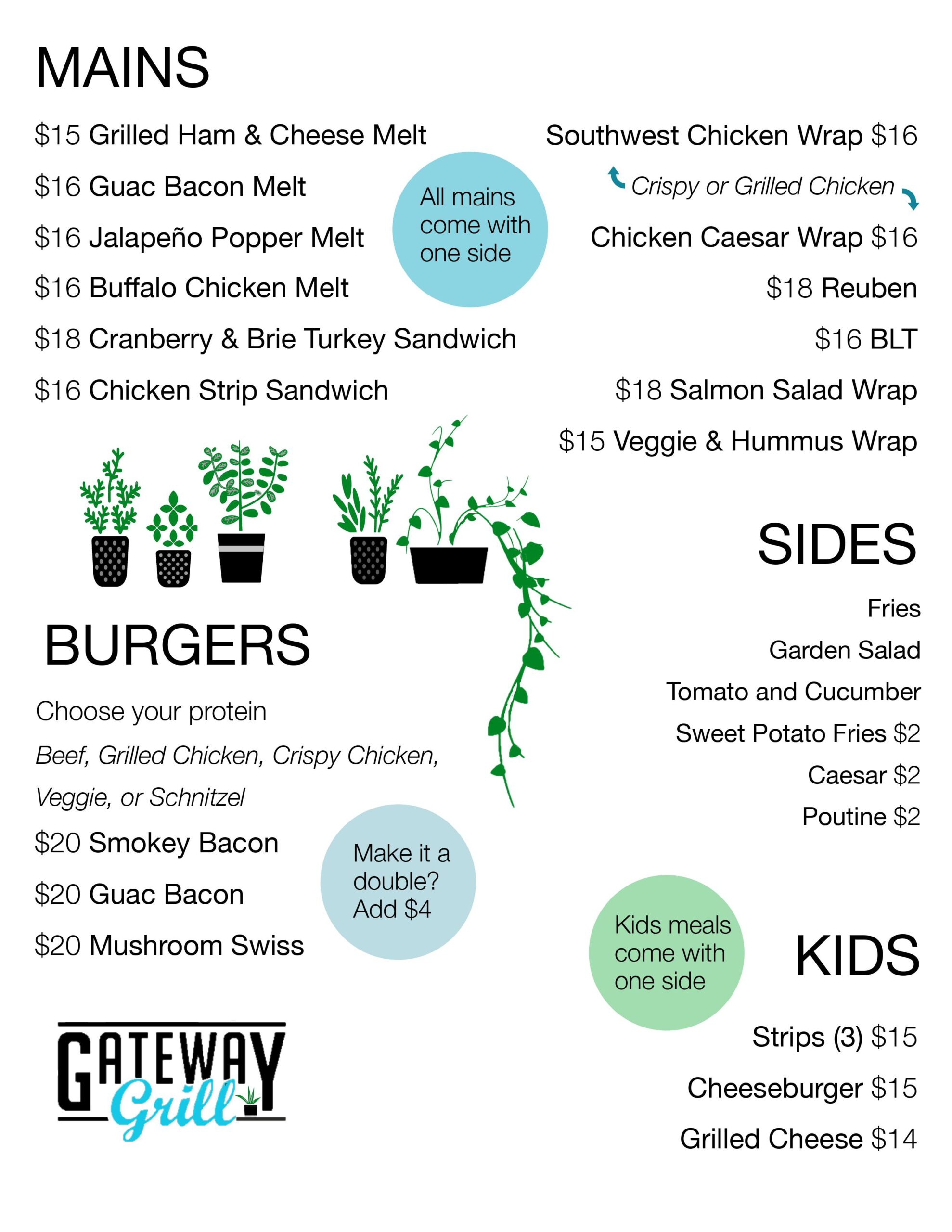 BRUNCH MENU – Gateway Grill